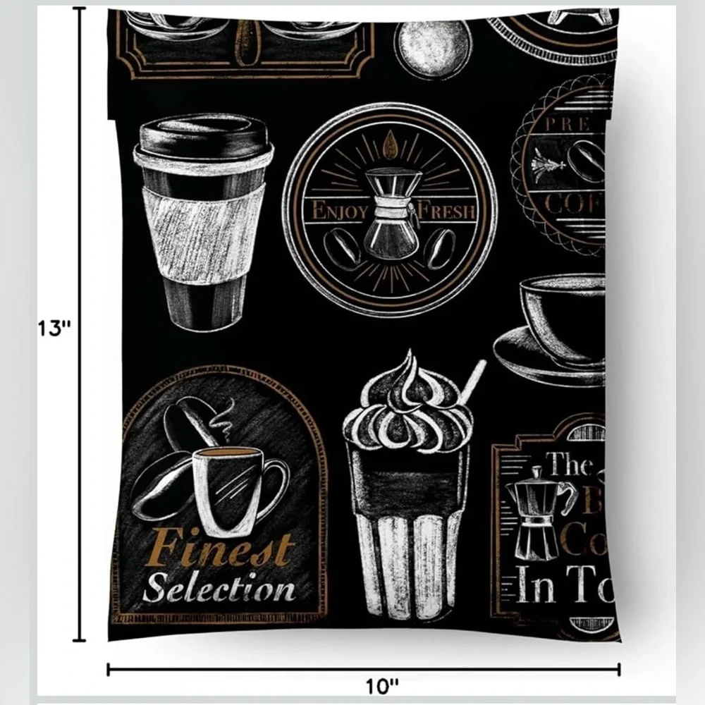 10 Count - 10x13 inch Polymailers (BUT FIRST, COFFEE)